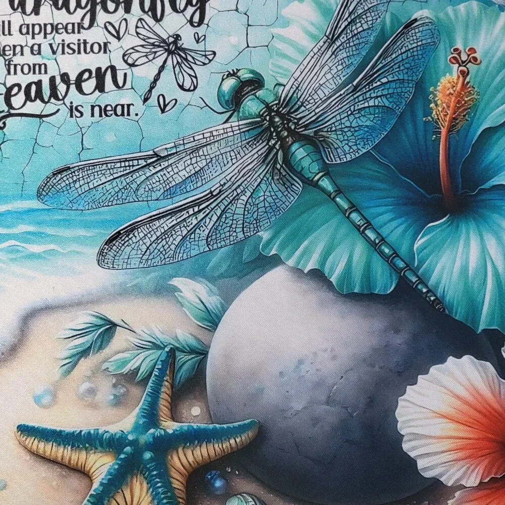 Dragonfly Heaven Quote Non Slip Custom Mouse Pad